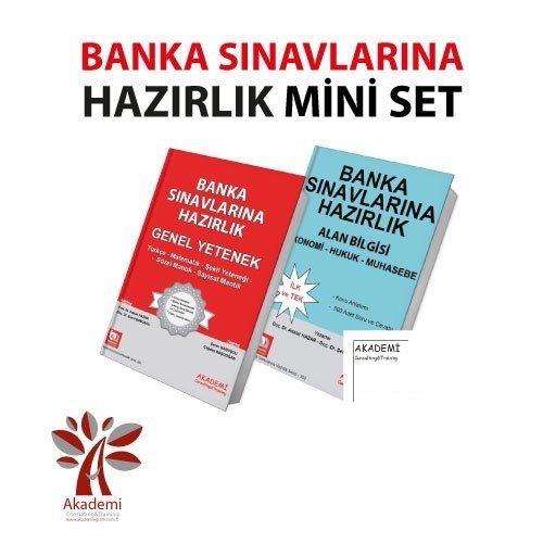 Akademi Banka Sınavlarına Hazırlık Mini 2 li Set Akademi Consulting Yayınları