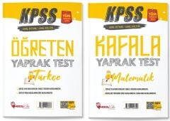 Hoca Kafası KPSS Türkçe+Matematik Öğreten Yaprak Test 2 li Set Hoca Kafası Yayınları