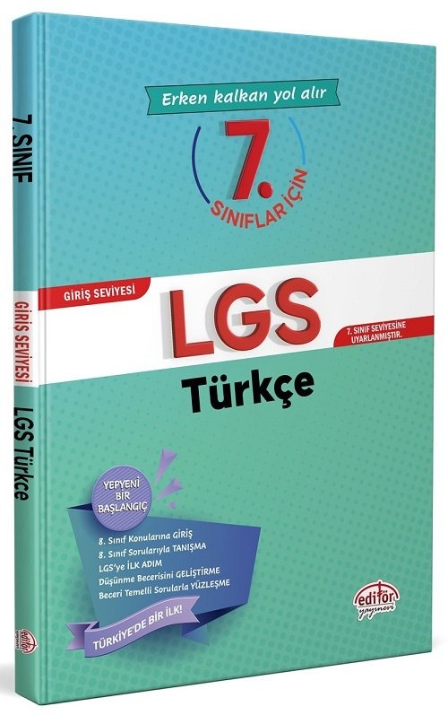 Editör 7. Sınıf LGS Türkçe Soru Bankası Editör Yayınları