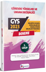 Memur Sınav 2023 GYS Yerel Yönetimler 2. Grup Deneme Görevde Yükselme Memur Sınav