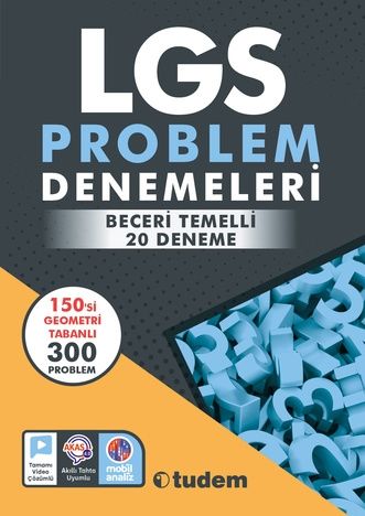 Tudem LGS Problemler Beceri Temelli 20 Deneme Video Çözümlü Tudem Yayınları