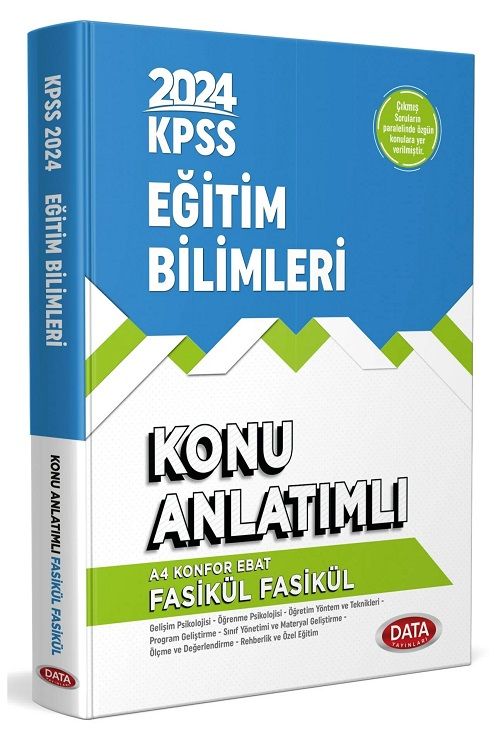 Data 2024 KPSS Eğitim Bilimleri Fasikül Konu Anlatımlı Data Yayınları