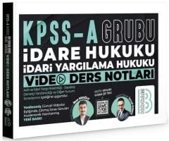 Benim Hocam KPSS A Grubu İdari Yargılama Hukuku Video Ders Notları - İlker Eroğlu Benim Hocam Yayınları