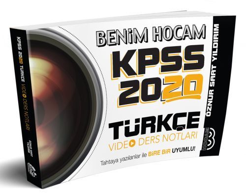Benim Hocam 2020 KPSS Türkçe Video Ders Notları Öznur Saat Yıldırım Benim Hocam Yayınları