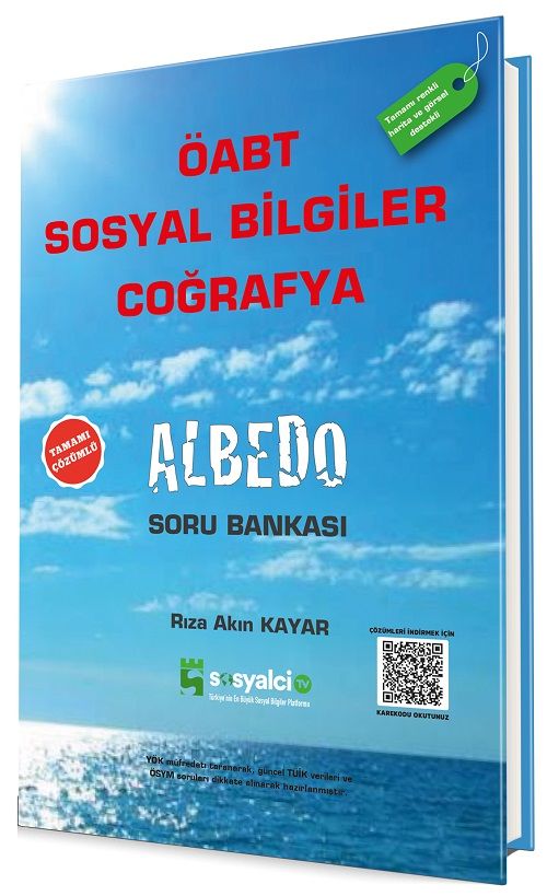 Rıza Akın Kayar ÖABT Sosyal Bilgiler Coğrafya Albedo Soru Bankası Çözümlü Rıza Akın Kayar