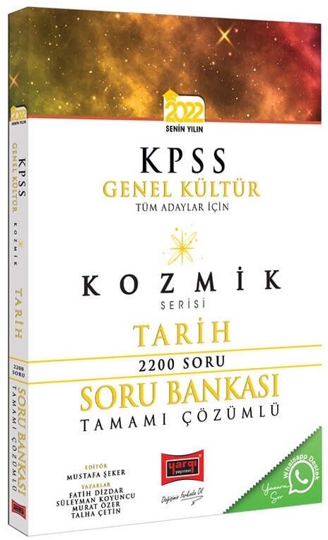 Yargı 2022 KPSS Tarih Kozmik Serisi Soru Bankası Çözümlü Yargı Yayınları