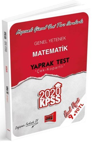 Yargı 2020 KPSS Matematik Yaprak Test Çek Kopartlı Yargı Yayınları