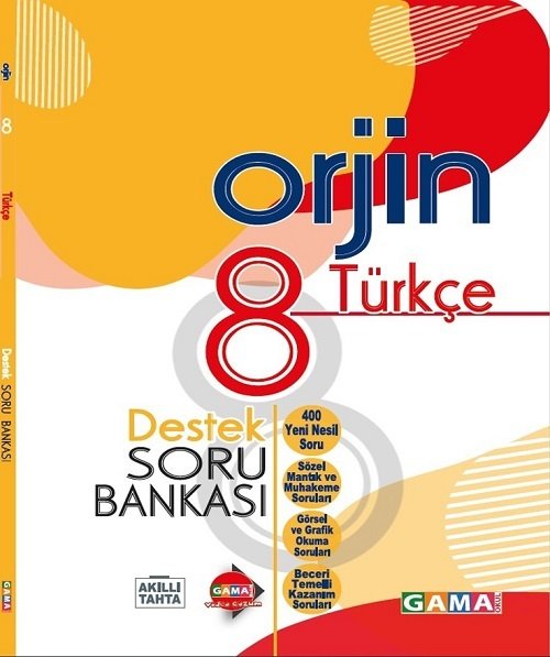 Gama 8. Sınıf Türkçe Orjin Destek Soru Bankası Gama Yayınları