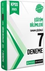 SÜPER FİYAT Pegem 2023 KPSS Eğitim Bilimleri 7 Deneme Çözümlü Pegem Akademi Yayınları