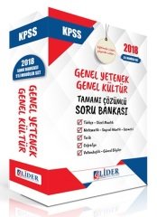 Lider 2018 KPSS Genel Yetenek Genel Kültür Soru Bankası Çözümlü Modüler Set Lider Yayınları