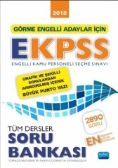 Nobel 2018 EKPSS Görme Engelli Adaylar Tüm Dersler Soru Bankası Nobel Yayınları