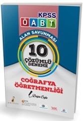 Pelikan ÖABT Coğrafya Öğretmenliği 10 Çözümlü Deneme Pelikan Yayınları