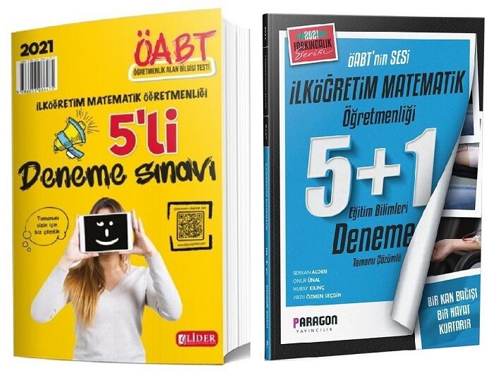 SÜPER FİYAT Lider + Paragon ÖABT İlköğretim Matematik 5+5 Deneme 2 li Set Lider + Paragon Yayınları