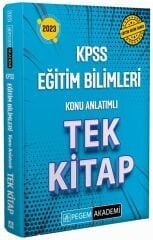 SÜPER FİYAT - Pegem 2023 KPSS Eğitim Bilimleri Konu Anlatımlı Tek Kitap Pegem Akademi Yayınları