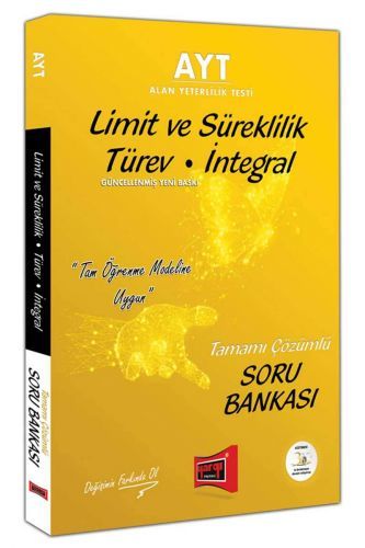 Yargı YKS AYT Limit ve Süreklilik, Türev, İntegral Soru Bankası Çözümlü Yargı Yayınları