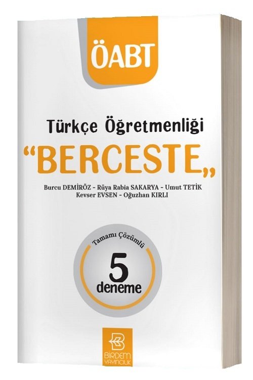 Birdem ÖABT Türkçe Öğretmenliği BERCESTE 5 Deneme Çözümlü Birdem Yayıncılık