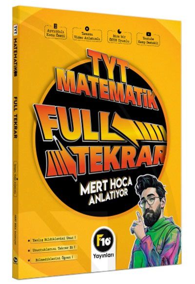 F10 Yayınları YKS TYT Matematik Full Tekrar Video Ders Notları - Mert Hoca F10 Yayınları