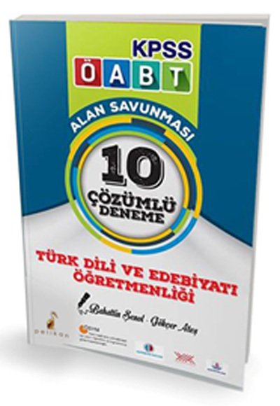 Pelikan ÖABT Türk Dili ve Edebiyatı Öğretmenliği Çözümlü 10 Deneme Pelikan Yayınevi