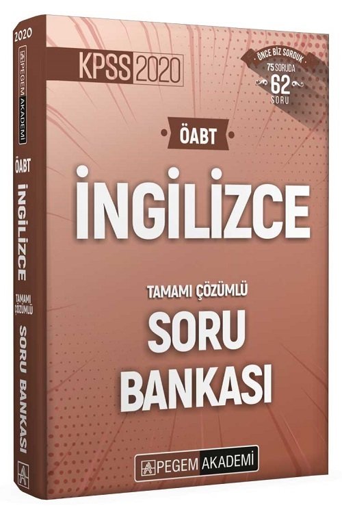 SÜPER FİYAT Pegem 2020 ÖABT İngilizce Soru Bankası Çözümlü Pegem Akademi Yayınları