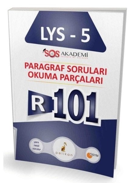 Pelikan LYS 5 R101 Paragraf Soruları Okuma Parçaları Pelikan Yayınları