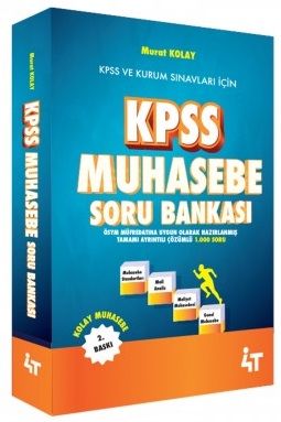 4T Yayınları KPSS A Grubu Muhasebe Soru Bankası 2. Baskı - Murat Kolay 4T Yayınları