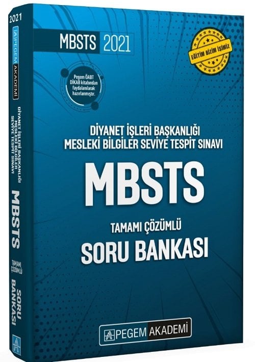 Pegem 2021 MBSTS Soru Bankası Çözümlü Pegem Yayınları