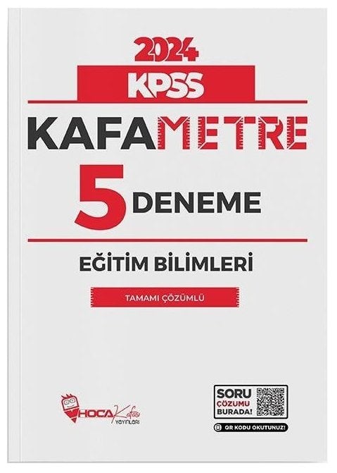 Hoca Kafası 2024 KPSS Eğitim Bilimleri Kafametre 5 Deneme Çözümlü Hoca Kafası Yayınları