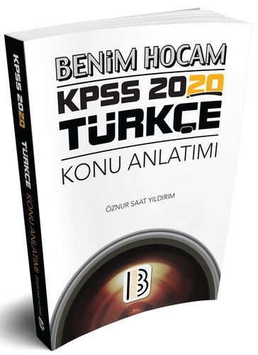 Benim Hocam 2020 KPSS Türkçe Konu Anlatımı Öznur Saat Yıldırım Benim Hocam Yayınları