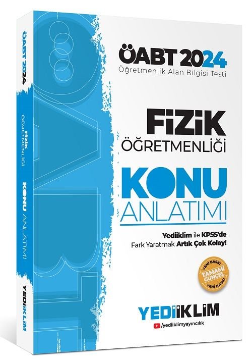 Yediiklim 2024 ÖABT Fizik Öğretmenliği Konu Anlatımı Yediiklim Yayınları