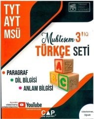 Çap Yayınları YKS TYT AYT MSÜ Türkçe Muhteşem 3 lü Set Çap Yayınları