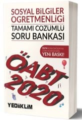 Yediiklim 2020 ÖABT Sosyal Bilgiler Öğretmenliği Soru Bankası Çözümlü Yediiklim Yayınları