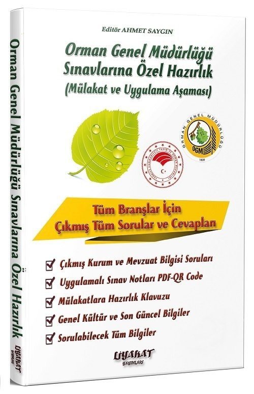 Liyakat Orman Genel Müdürlüğü Sınavları Özel Hazırlık Mülakat ve Uygulama Liyakat Yayınları