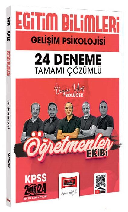 Yargı 2024 KPSS Eğitim Bilimleri Gelişim Psikolojisi Öğretmenler Ekibi 24 Deneme Çözümlü - Özgür Ulaş Bölücek Yargı Yayınları