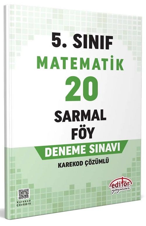 Editör 5. Sınıf Matematik 20 Sarmal Föy Deneme Editör Yayınları