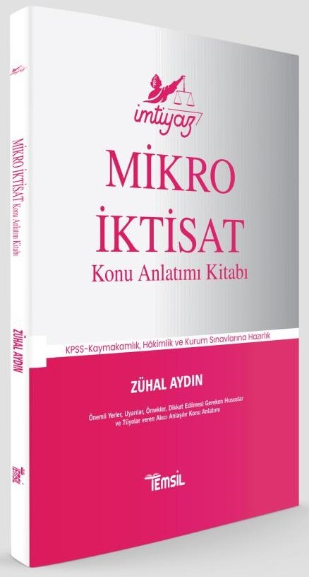 Temsil Hakimlik Kaymakamlık İMTİYAZ Mikro  İktisat Konu Anlatımı - Zühal Aydın Temsil Yayınları