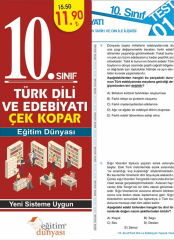 SÜPER FİYAT Eğitim Dünyası 10. Sınıf Türk Dili ve Edebiyatı Yaprak Test Çek Kopar Eğitim Dünyası Yayınları