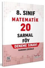 Editör 8. Sınıf Matematik 20 Sarmal Föy Deneme Editör Yayınları