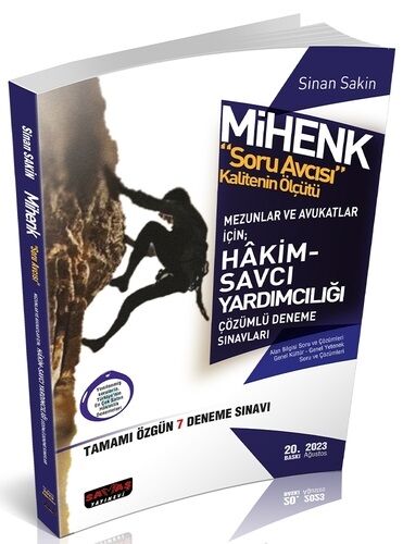 Savaş 2023 Adli Yargı Hakimlik Savcı Yardımcılığı MİHENK Soru Avcısı 7 Deneme Çözümlü 20. Baskı Savaş Yayınları