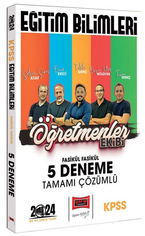 Yargı 2024 KPSS Eğitim Bilimleri Öğretmenler Ekibi 5 Deneme Çözümlü Yargı Yayınları