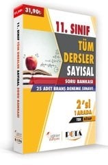 SÜPER FİYAT Eğitim Dünyası 11. Sınıf Tüm Dersler Sayısal Soru Bankası ve 25 Deneme 2 si 1 Arada Eğitim Dünyası Yayınları