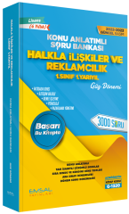 Emsal 2022-23 Açıköğretim G-1320 1. Snıf 1. Yarıyıl Güz HALKLA İLİŞKİLER ve REKLAMCILIK Konu Anlatımlı Soru Bankası Emsal Yayınları