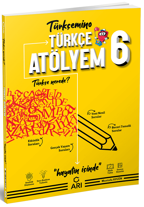 SÜPER FİYAT Arı Yayınları 6. Sınıf Akıllı Türkçe Atölyem TürkçeMino Arı Yayınları