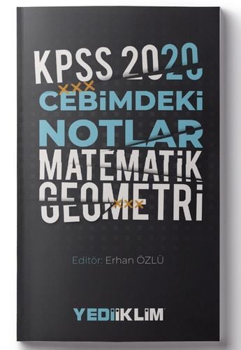 Yediiklim 2020 KPSS Matematik-Geometri Cebimdeki Notlar Cep Kitabı Yediiklim Yayınları