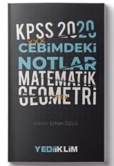 Yediiklim 2020 KPSS Matematik-Geometri Cebimdeki Notlar Cep Kitabı Yediiklim Yayınları