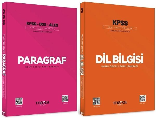 Marka KPSS Paragraf + Dil Bilgisi Soru 2 li Set Marka Yayınları