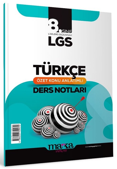 Marka 2024 8. Sınıf LGS Türkçe Özet Konu Anlatımlı Ders Notları Marka Yayınları