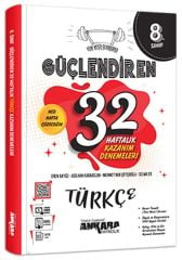 Ankara Yayıncılık 8. Sınıf Türkçe Güçlendiren 32 Haftalık Kazanım Denemeleri Ankara Yayıncılık