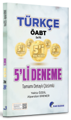 Özdil Akademi ÖABT Türkçe Öğretmenliği 5 li Deneme Çözümlü - Yekta Özdil Özdil Akademi