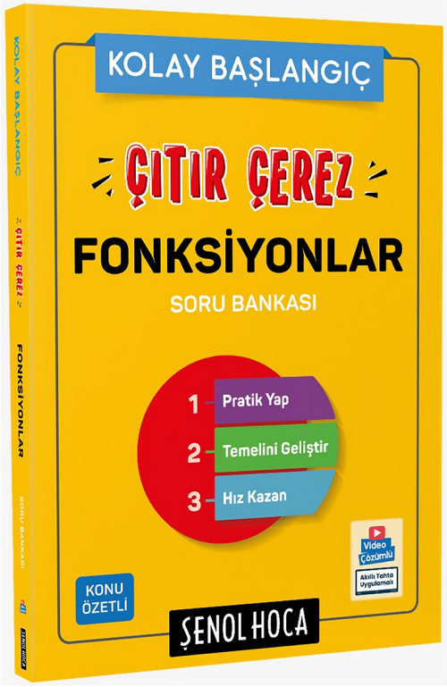 Şenol Hoca YKS AYT Çıtır Çerez Fonksiyonlar Soru Bankası Şenol Hoca Yayınları