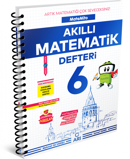 SÜPER FİYAT Arı Yayınları 6. Sınıf Akıllı Matematik Defteri Matemito Arı Yayınları